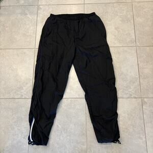 Givenchy Activewear Men's Sz XL Lined Nylon Ankle Zip Track Jogger Pant Black